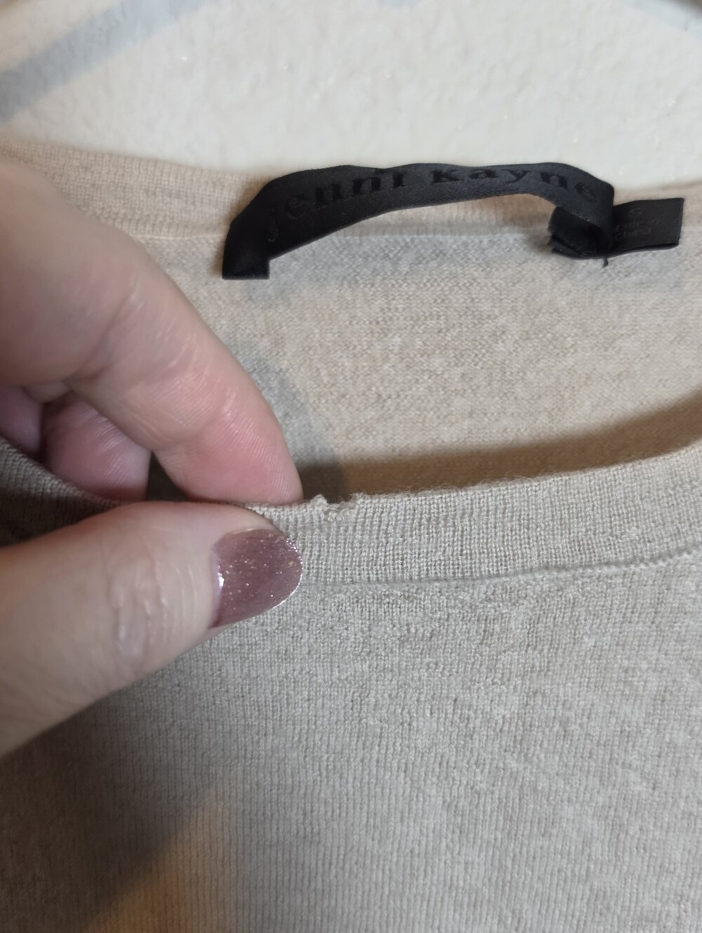 Jenni Kayne Mercer 100% Merino Wool Sweater Small *Flawed* TLC Flawed Luxury - Picture 4 of 10